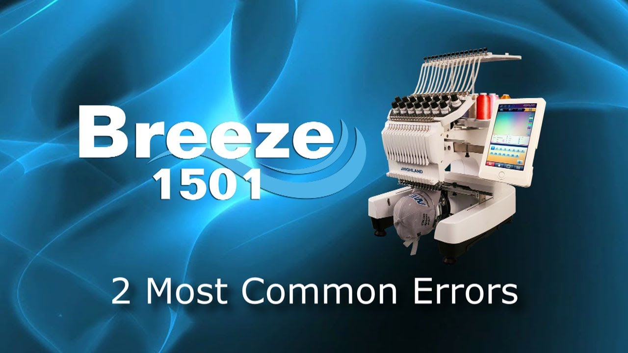 highland embroidery machine troubleshooting