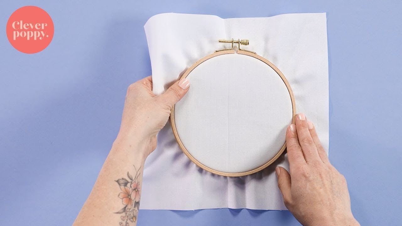 how to use an embroidery hoop
