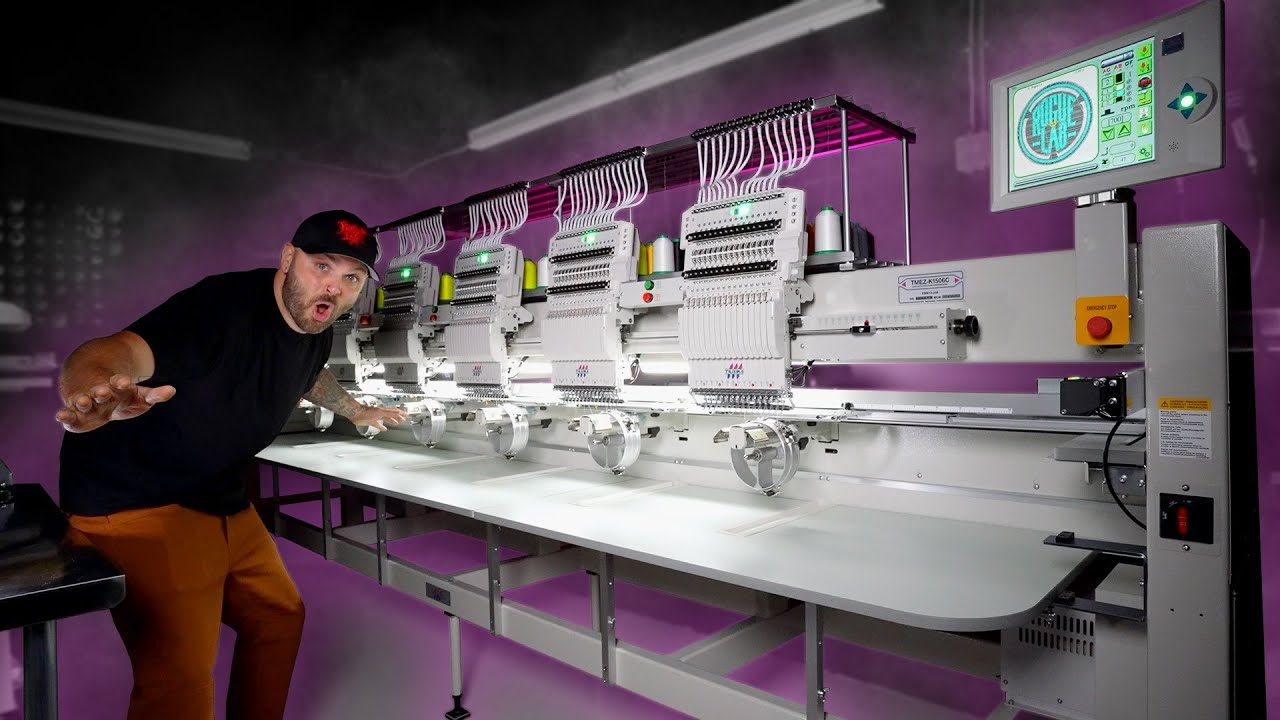 6 head embroidery machine