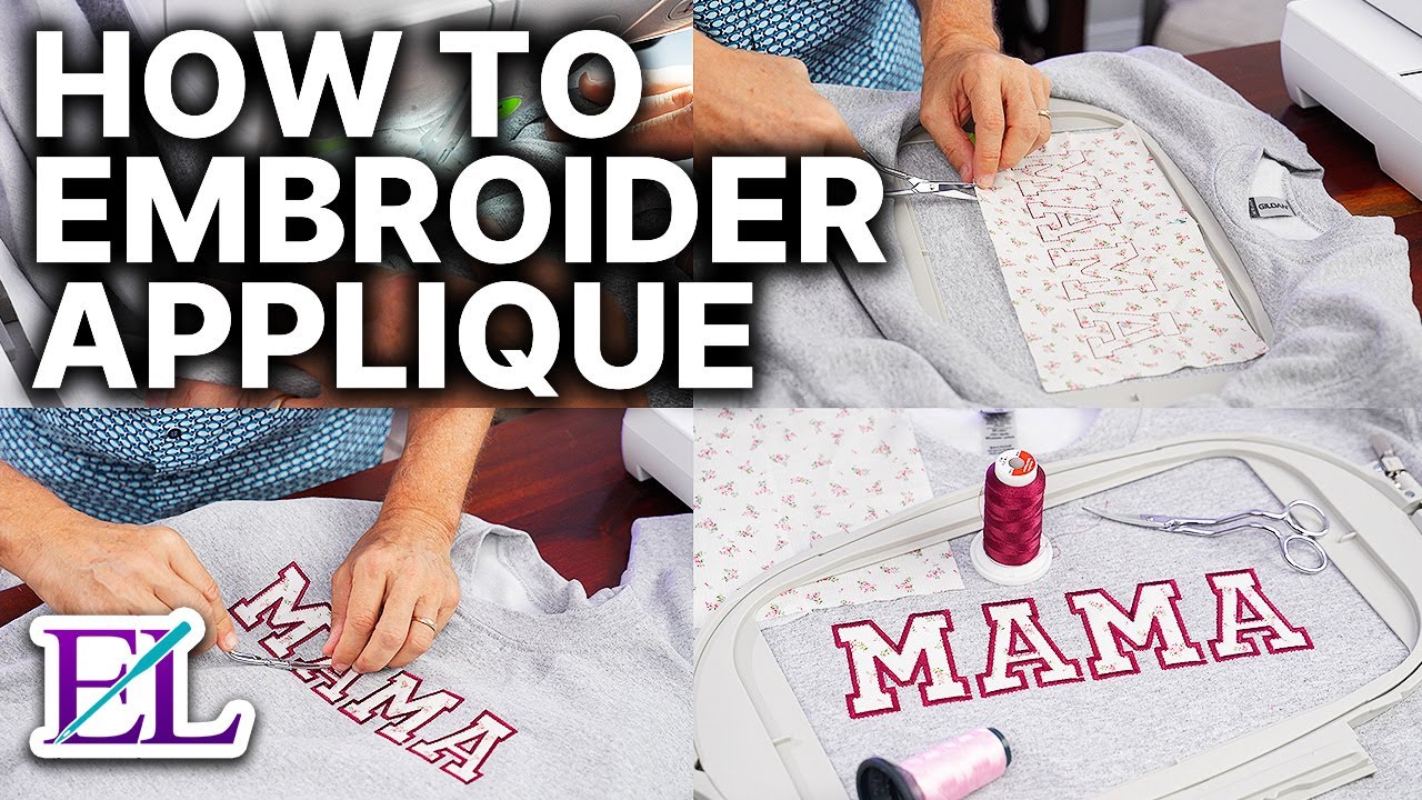 how to applique with embroidery machine