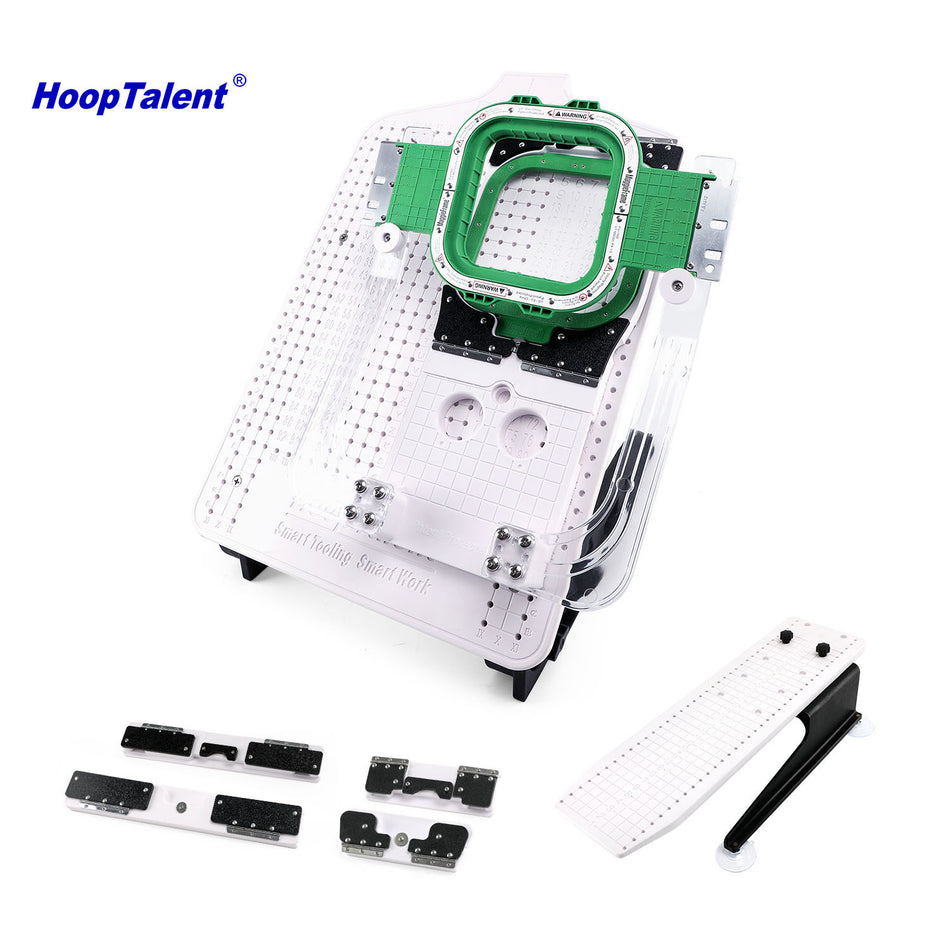 Kit de estación de aro HoopTalent con aro magnético de 5,1" x 5,1" para Brother PR600 PR1000E PR1000 PR655