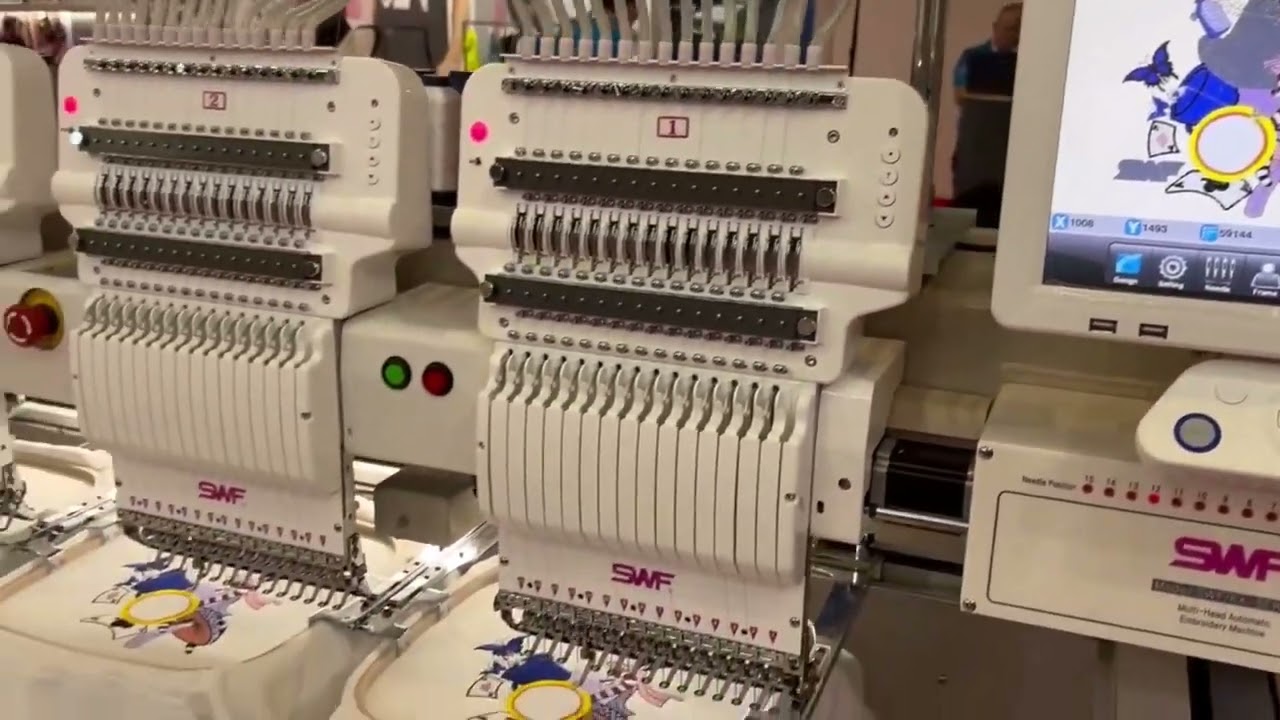 swf 4 head embroidery machine
