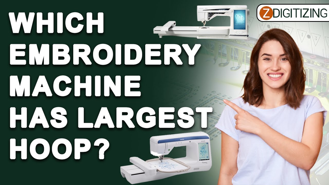 embroidery machine with large hoop