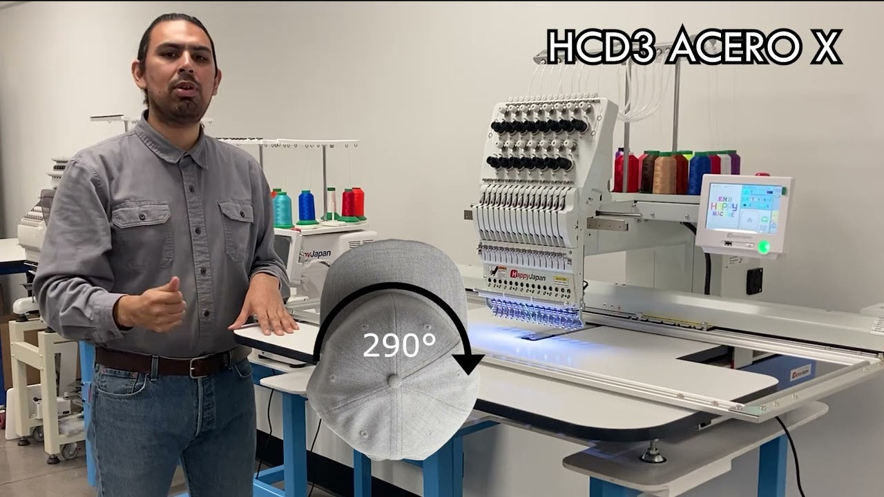 happy 15 needle embroidery machine
