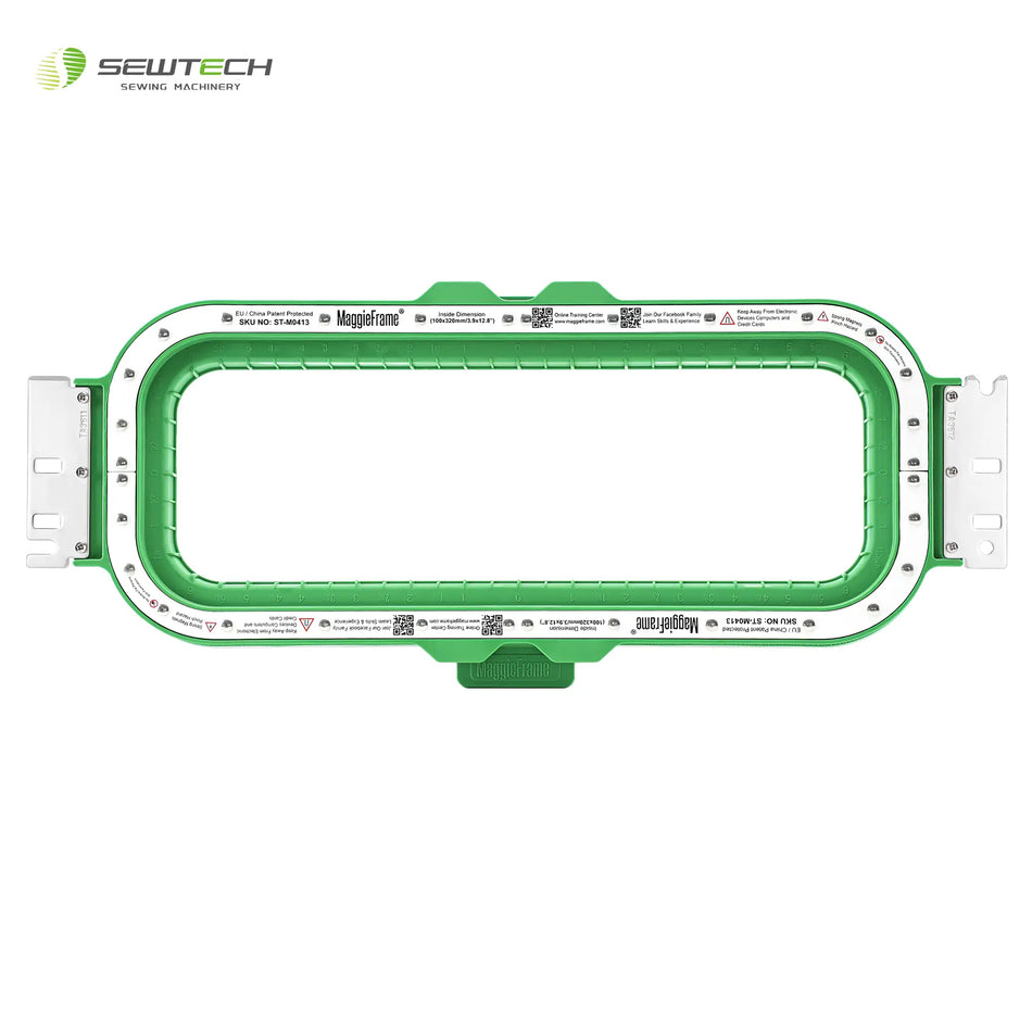 Bastidor magnético Sew Tech MaggieFrame de 100 x 320 mm (3,9 x 12,8 pulgadas) para SWF