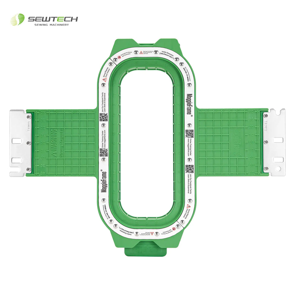 Bastidor magnético Sew Tech MaggieFrame de 195 x 70 mm | 7,6" x 2,7" para SWF
