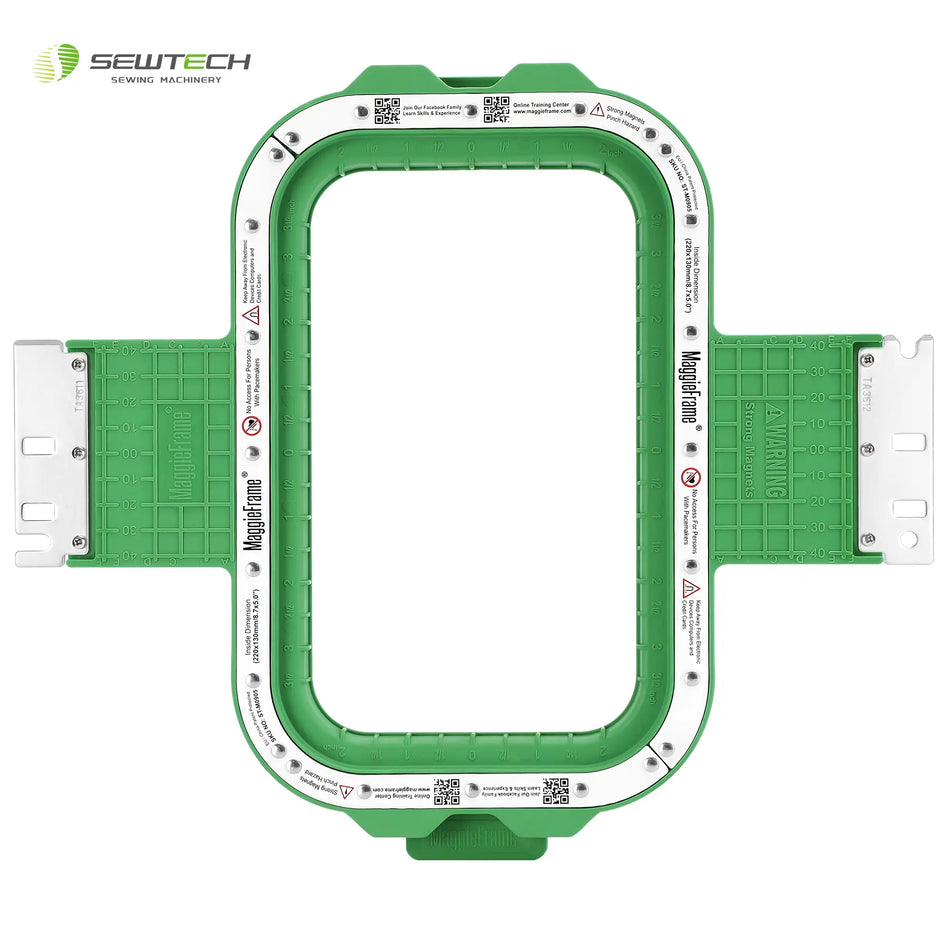 Bastidor magnético Sew Tech MaggieFrame de 220 x 130 mm | 8,7" x 5" para SWF
