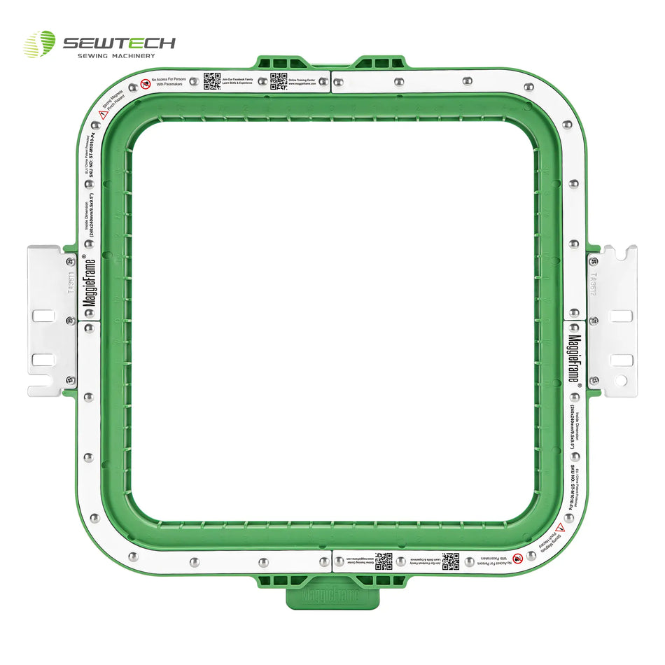 Bastidor magnético Sew Tech MaggieFrame de 240 x 240 mm y 9,5" para ZSK
