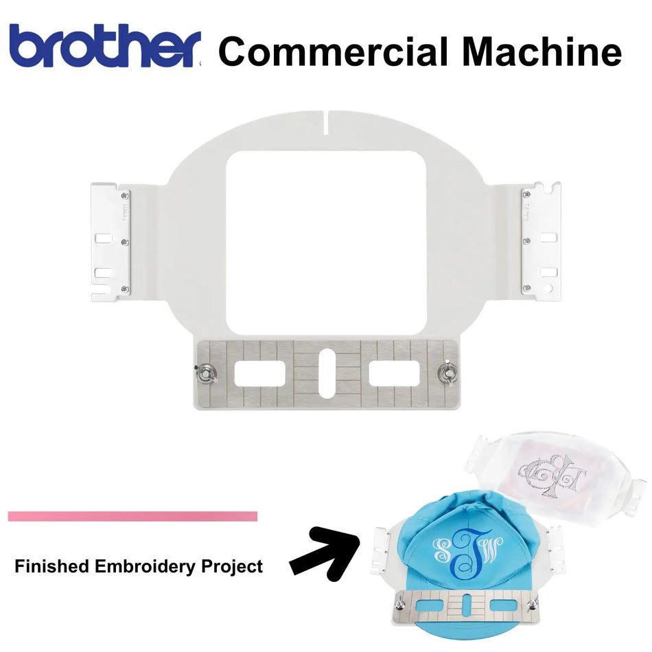 Multi-Needle Flat Metal Hat Cap Hoop for Brother PRS100 VR PR680W PR1050X PR1X Embroidery Machine